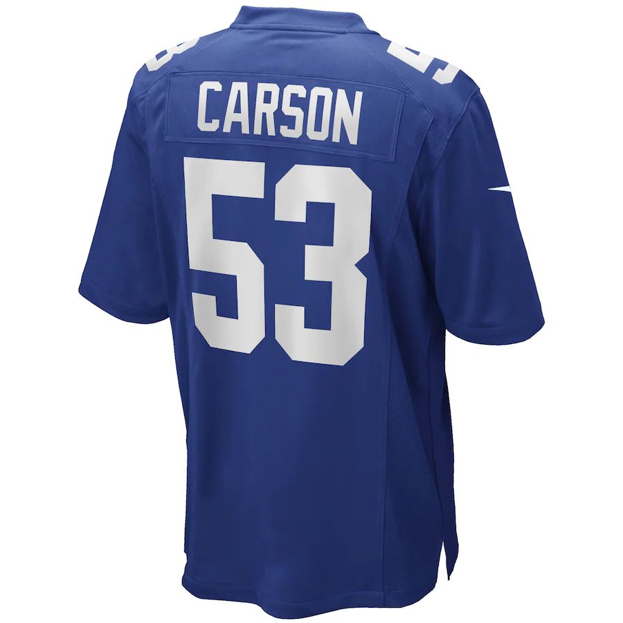 NY.Giants #53 Harry Carson  Royal Game Retired Player Jersey Stitched American Football Jerseys