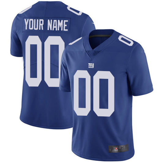 Custom NY.Giants Home Royal Blue Vapor Untouchable Limited Jersey Stitched Jersey Stitched American Football Jerseys