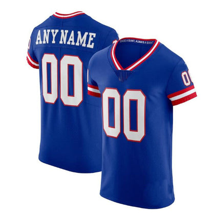 Custom NY.Giants Royal Classic Vapor Elite Jersey Stitched Jersey Stitched American Football Jerseys