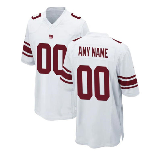 Custom NY.Giants White Game Jersey Stitched American Football Jerseys