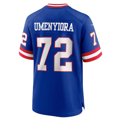 NY.Giants #72 Osi Umenyiora Royal Classic Retired Player Game Jersey Stitched American Football Jerseys