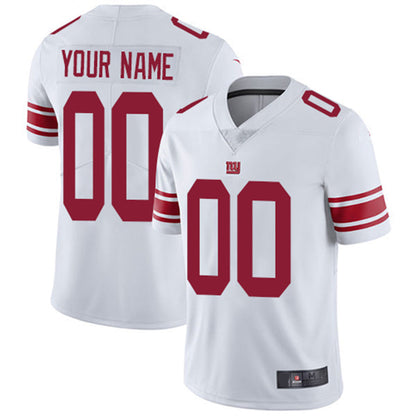 Custom NY.Giants  Road White Vapor Untouchable Limited Jersey Stitched American Football Jerseys