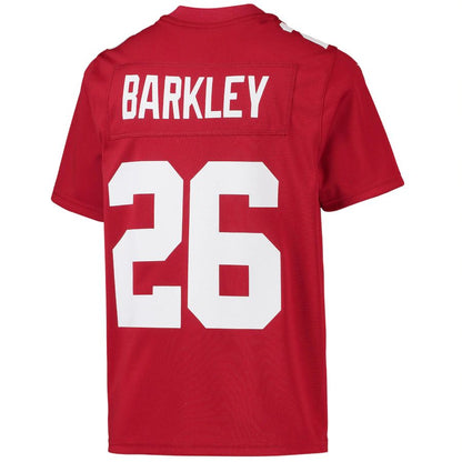 NY.Giants #26 Saquon Barkley  Red Inverted Team Game Jersey Stitched American Football Jerseys