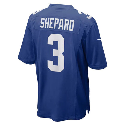 NY.Giants #3 Sterling Shepard Royal Game Player Jersey Stitched American Football Jerseys