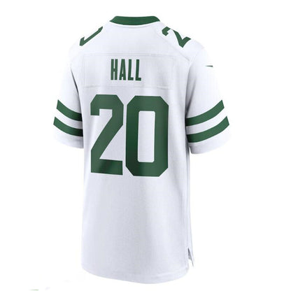 New York Jets #20 Breece Hall White Legacy Player Game Jersey Stitched American Football Jerseys