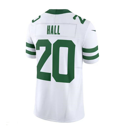 New York Jets #20 Breece Hall White Legacy Vapor F.U.S.E. Limited Jersey Stitched American Football Jerseys