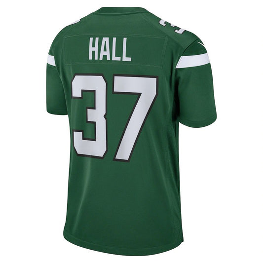 New York Jets #37 Bryce Hall Gotham Green Game Jersey Stitched American Football Jerseys