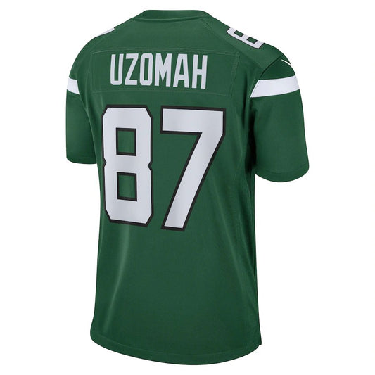 New York Jets #87 C.J. Uzomah Gotham Green Player Game Jersey Stitched American Football Jerseys