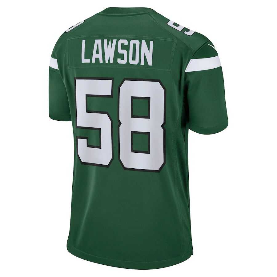 New York Jets #58 Carl Lawson Gotham Green Game Jersey Stitched American Football Jerseys