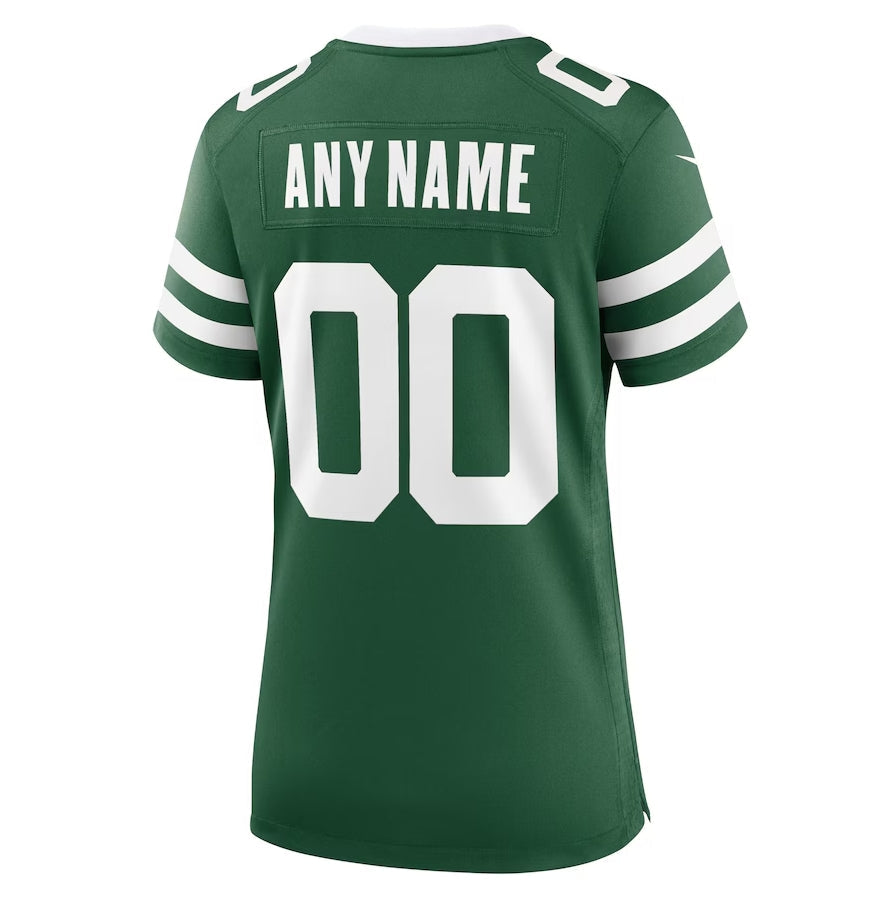 New York Jets Custom Game Jersey - Legacy Green Stitched Football Jerseys