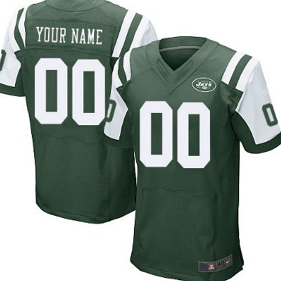 Custom New York Jets Green Elite Jersey American Stitched Jersey Football Jerseys