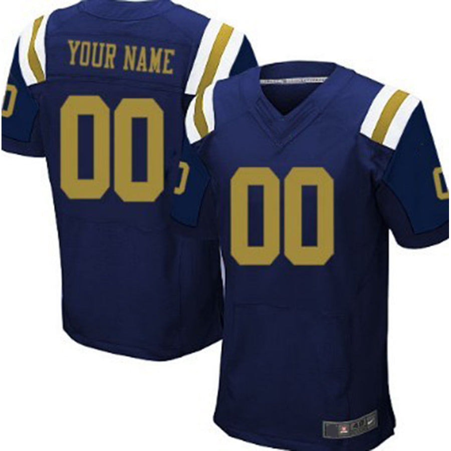 Custom New York Jets Navy Blue Elite Jersey American Stitched Jersey Football Jerseys