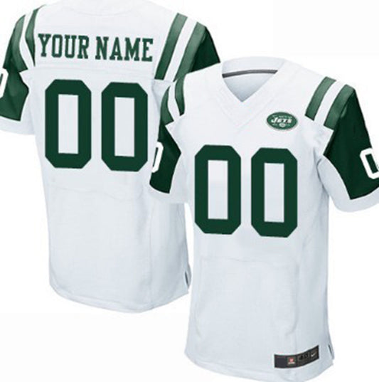 Custom New York Jets White Elite Jersey American Stitched Jersey Football Jerseys