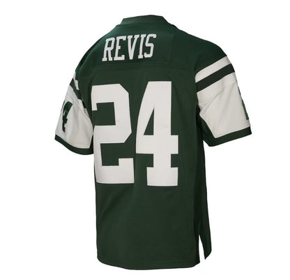 New York Jets #24 Darrelle Revis Mitchell & Ness Green 2009 Legacy Retired Player Jersey Stitched American Football Jerseys