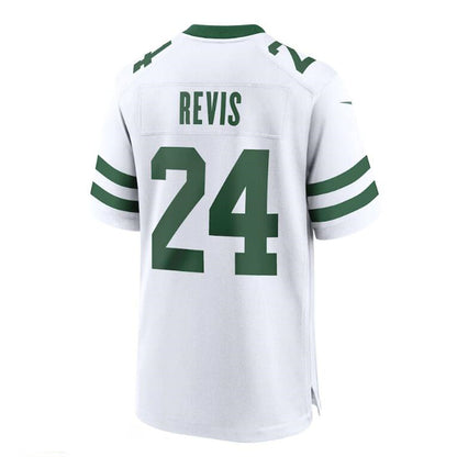 New York Jets #24 Darrelle Revis White Legacy Retired Player Game Jersey Stitched American Football Jerseys