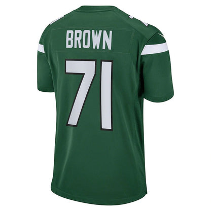 New York Jets #71 Duane Brown Gotham Green Game Player Jersey Stitched American Football Jerseys