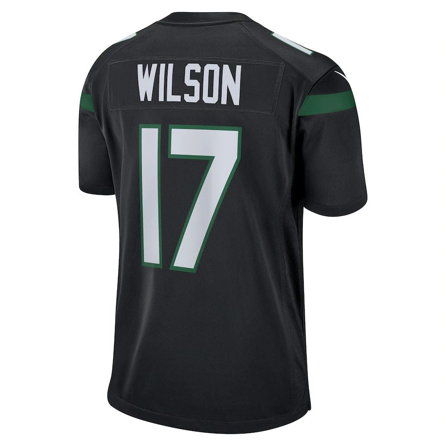 New York Jets #17 Garrett Wilson Stealth Black Alternate Game Player Jersey Stitched American Football Jerseys