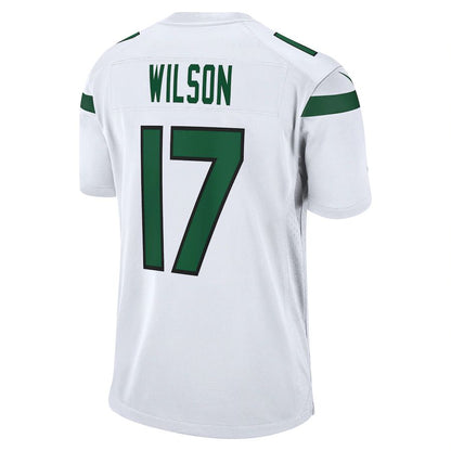 New York Jets #17 Garrett Wilson White Game Player Jersey Stitched American Football Jerseys