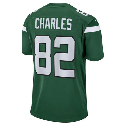 New York Jets #82 Irvin Charles Gotham Green Game Player Jersey Stitched American Football Jerseys