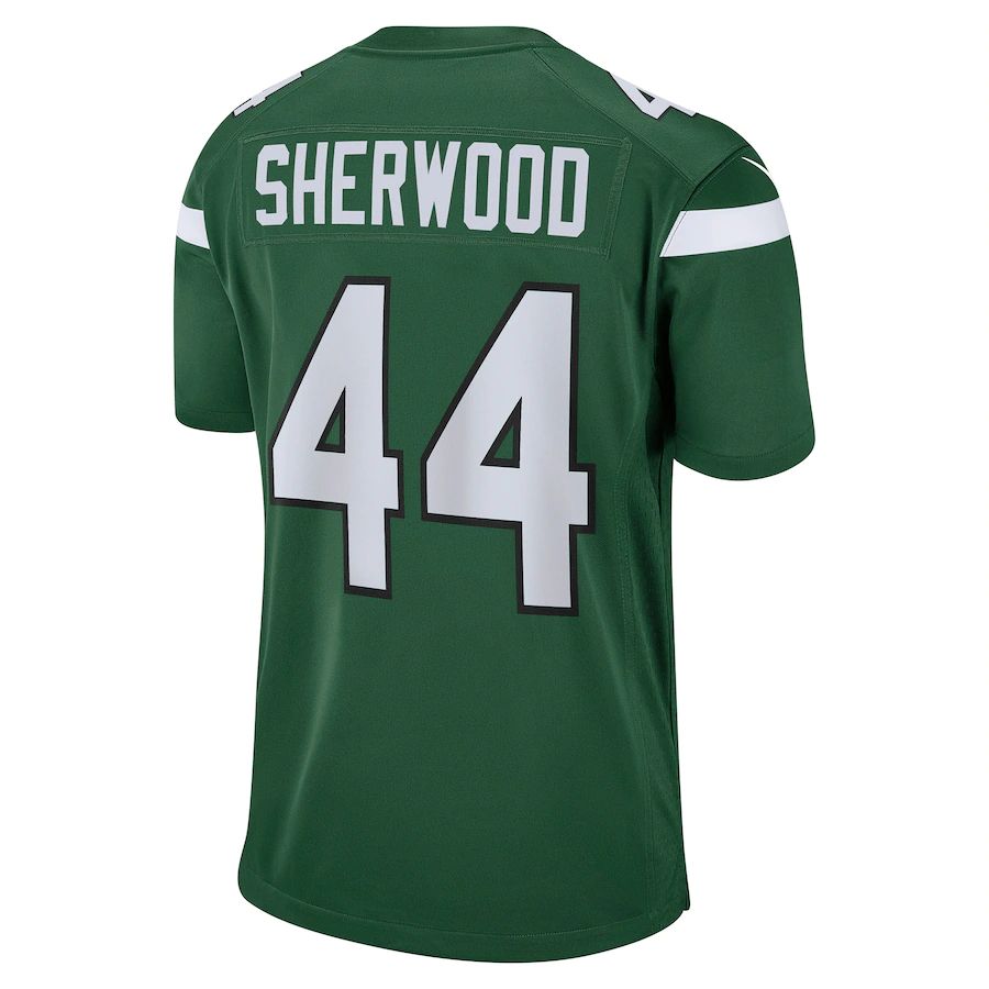 New York Jets #44 Jamien Sherwood Gotham Green Game Jersey Stitched American Football Jerseys