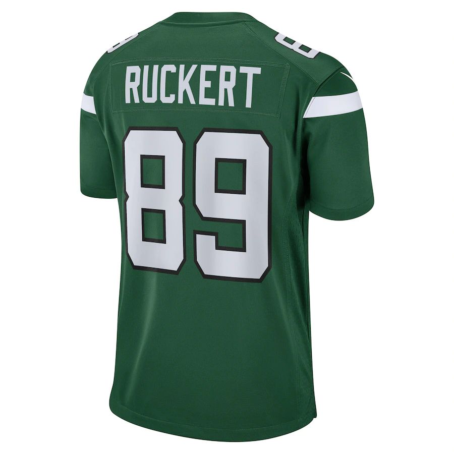 New York Jets #89 Jeremy Ruckert Gotham Green Game Player Jersey Stitched American Football Jerseys