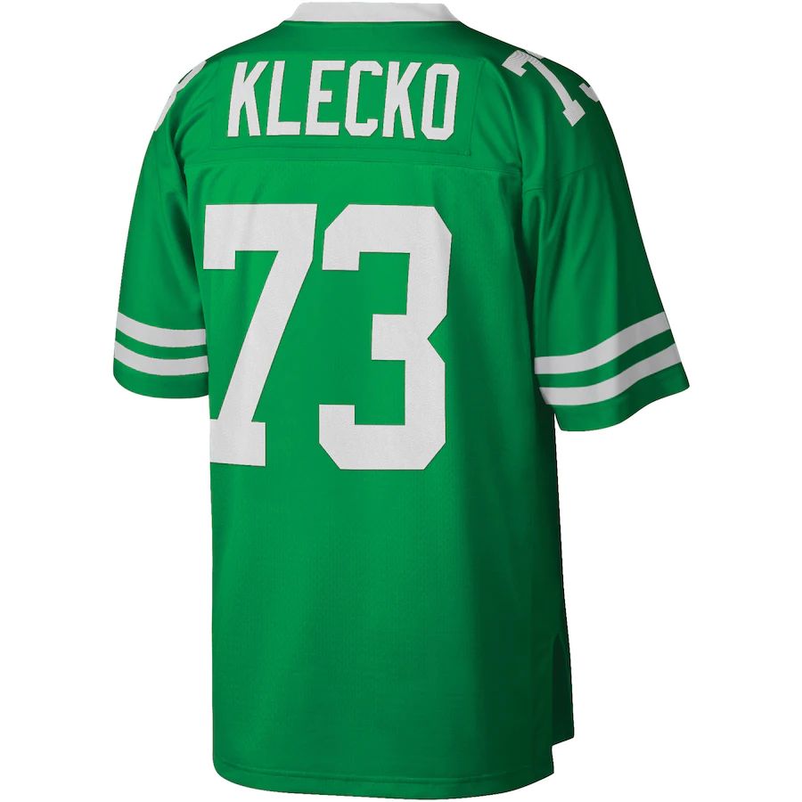 New York Jets #73 Joe Klecko Mitchell & Ness Kelly Green Legacy Replica Jersey Stitched American Football Jerseys