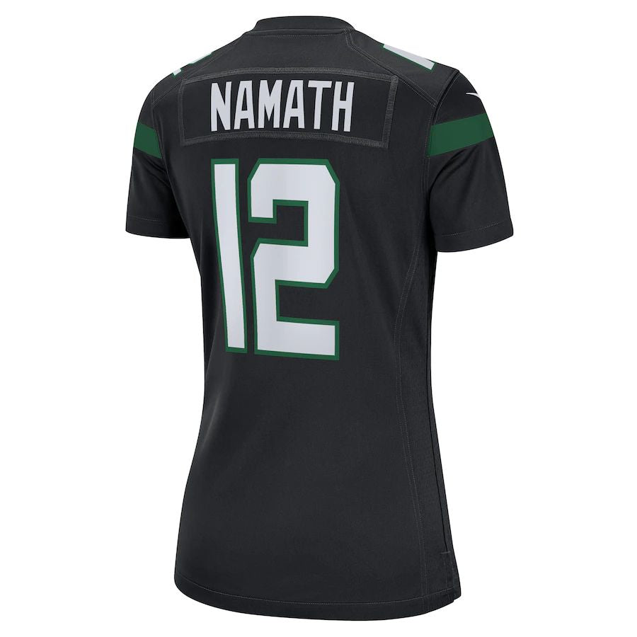 New York Jets #12 Joe Namath  Black Retired Player Jersey Stitched American Football Jerseys