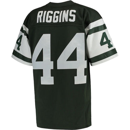 New York Jets #44 John Riggins Mitchell & Ness Green Retired Player Legacy Replica Jersey Stitched American Football Jerseys