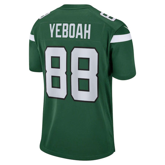 New York Jets #88 Kenny Yeboah Gotham Green Game Player Jersey Stitched American Football Jerseys