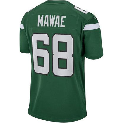 New York Jets #68 Kevin Mawae Gotham Green Game Retired Player Jersey Stitched American Football Jerseys