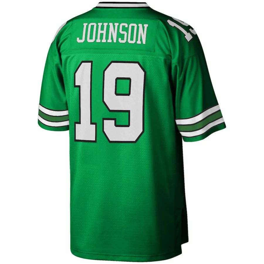 New York Jets #19 Keyshawn Johnson Mitchell & Ness Kelly Green 1996 Legacy Replica Jersey Stitched American Football Jerseys