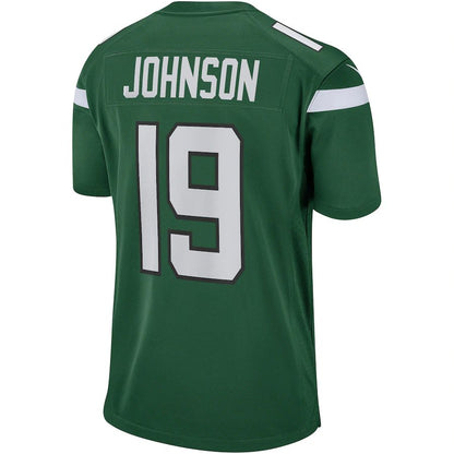 New York Jets #19 Keyshawn Johnson Gotham Green Game Retired Player Jersey Stitched American Football Jerseys