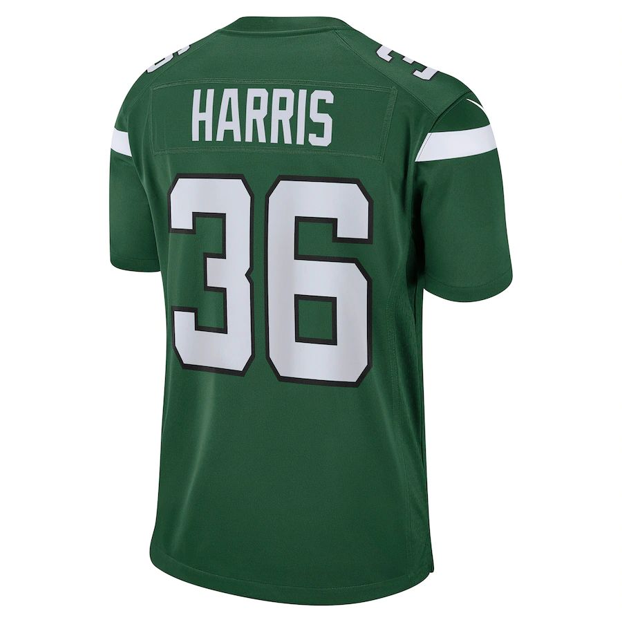 New York Jets #36 Marcell Harris Gotham Green Game Player Jersey Stitched American Football Jerseys