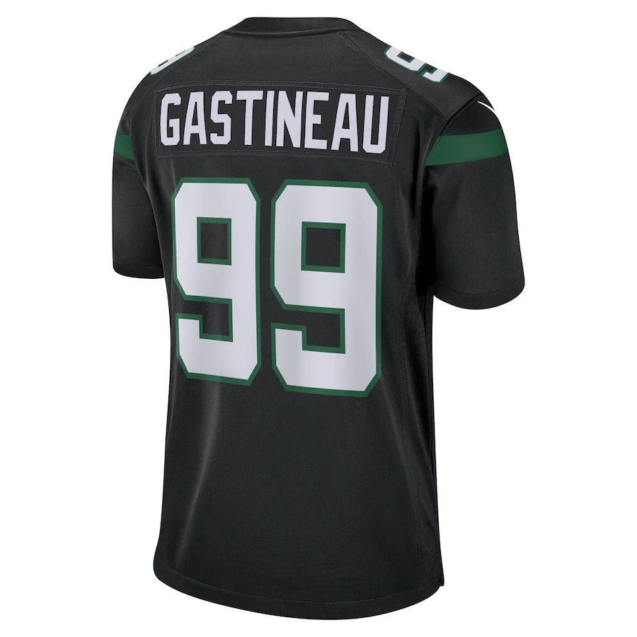 New York Jets #99 Mark Gastineau Stealth Black Game Jersey Stitched American Football Jerseys