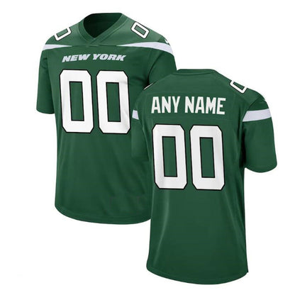 Custom New York Jets Gotham Green Game Jersey Stitched Jersey Football Jersey