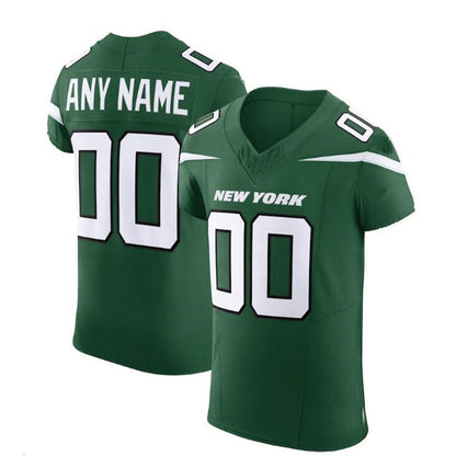 Custom New York Jets Gotham Green Vapor F.U.S.E. Elite Jersey Stitched Jersey Football Jersey