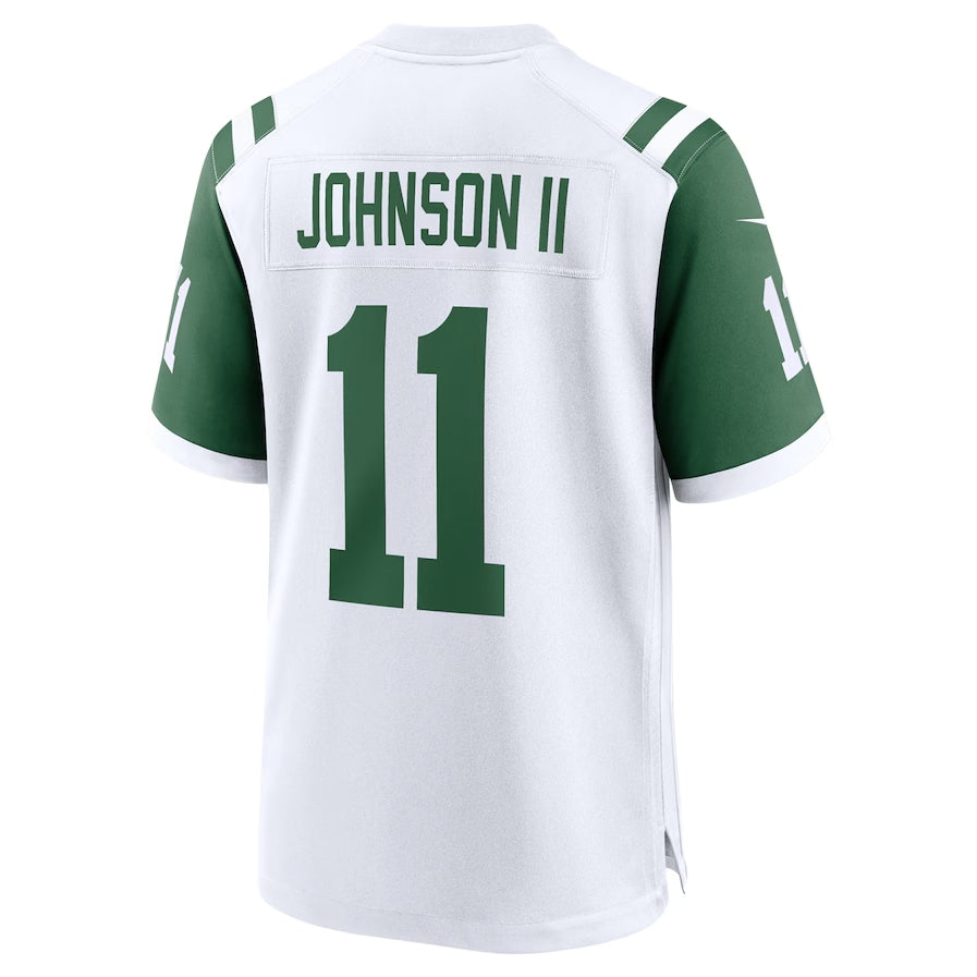 New York Jets #11 Jermaine Johnson II Classic Alternate Game Jersey - White American Football Jerseys