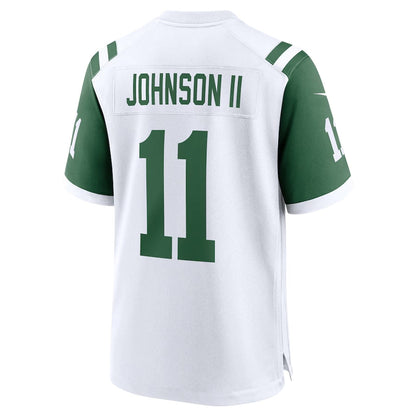 New York Jets #11 Jermaine Johnson II Classic Alternate Game Jersey - White American Football Jerseys