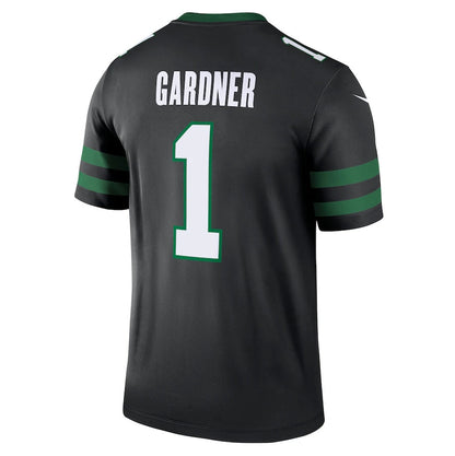 New York Jets #1 Ahmad Sauce Gardner Alternate Legend Jersey - Legacy Black American Football Jerseys