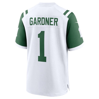 New York Jets #1 Ahmad Sauce Gardner Classic Alternate Game Jersey - White American Football Jerseys