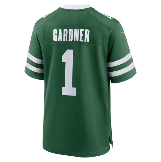 New York Jets #1 Ahmad Sauce Gardner Game Jersey - Legacy Green American Football Jerseys