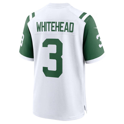 New York Jets #3 Jordan Whitehead Classic Alternate Player Game Jersey - White American Football Jerseys