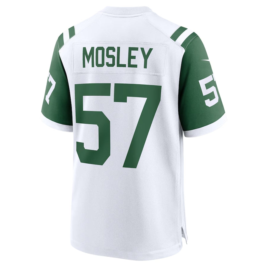 New York Jets #57 C.J. Mosley Classic Alternate Game Jersey - White American Football Jerseys