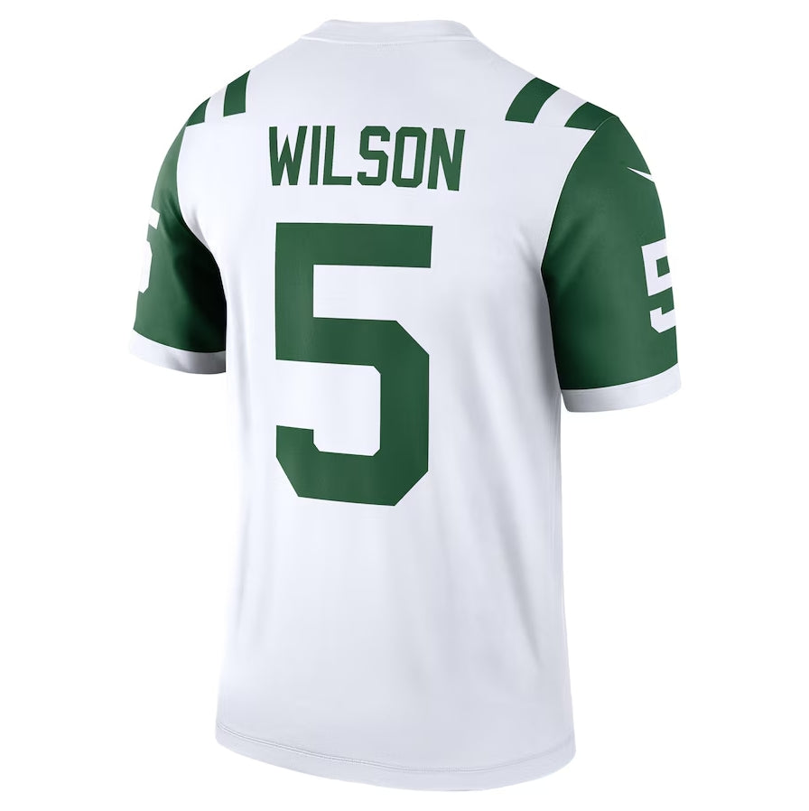 New York Jets #5 Garrett Wilson Classic Alternate Legend Jersey - White American Football Jerseys