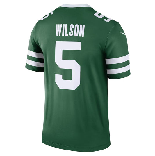 New York Jets #5 Garrett Wilson Legend Jersey - Legacy Green American Football Jerseys