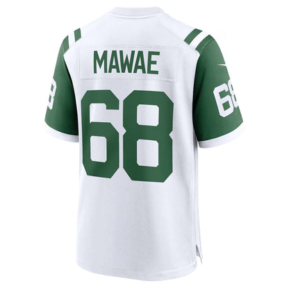 New York Jets #68 Kevin Mawae Classic Alternate Retired Player Game Jersey - White American Football Jerseys