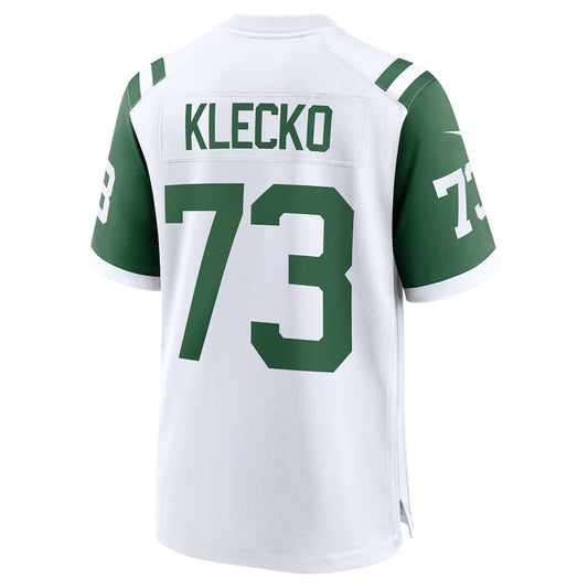 New York Jets #73 Joe Klecko Classic Alternate Retired Player Game Jersey - White American Football Jerseys