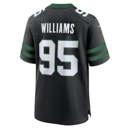 New York Jets #95 Quinnen Williams Alternate Game Jersey - Legacy Black American Football Jerseys