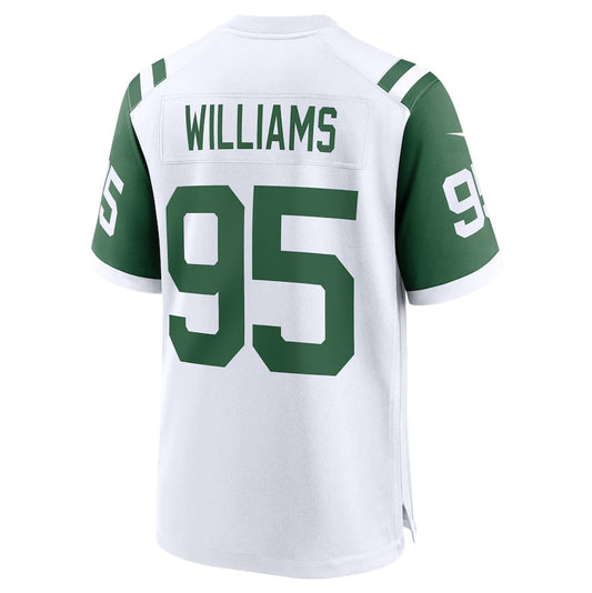 New York Jets #95 Quinnen Williams Classic Alternate Game Jersey - White American Football Jerseys