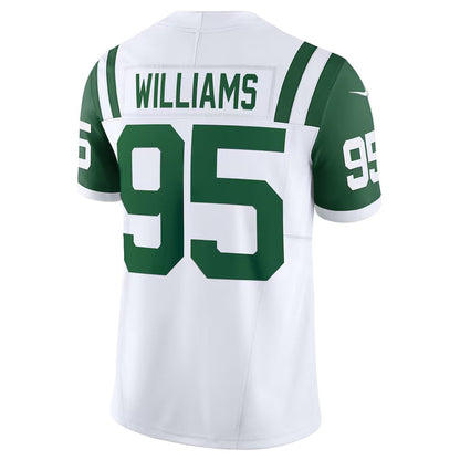 New York Jets #95 Quinnen Williams Classic Alternate Vapor F.U.S.E. Limited Jersey - White American Football Jerseys